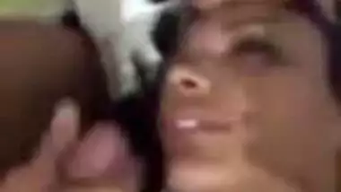 Desi wife taking cum shot from hubby