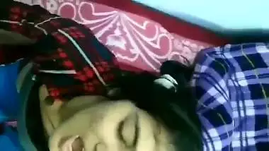 Horny Desi XXX girl gets load of cum on face with dirty talkings MMS