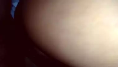 A wife in a night dress is having sex with her casual husband.