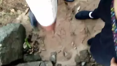 My horny stepmom fucked by stranger in the woods