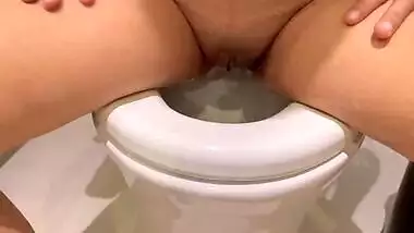 After cum inside I piss with sperm.