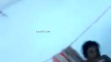 Man films video of Indian wife putting on clothes after taking a shower