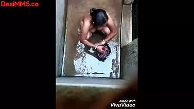 Hot Tits Of Village Bhabhi While Showering