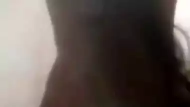 BD girl boob show for her lover MMS video