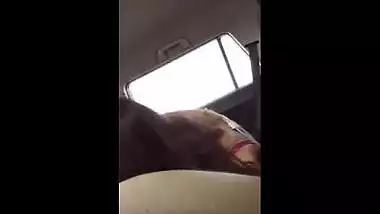 A hawt college girl enjoys hardcore sex in the back seat of a car