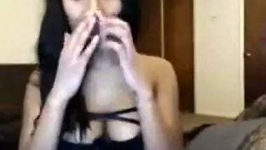 Indian webcam striptease and dance show.