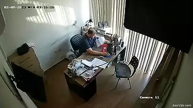 Boss Having Secret Sex with Young Horny Secretary Girl Caught on IP Camera