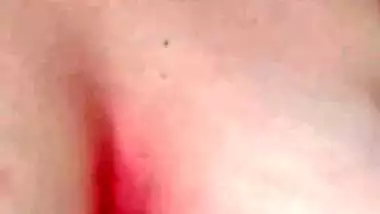 Chubby girl wears bra and new dresses before nude