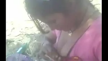 Village young wife outdoor sex mms