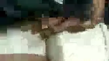Guy fingering girl during nude mujra on stage