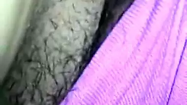 Hubby fingering his desi wife pussy
