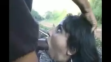 NRI model outdoor amazing blowjob session