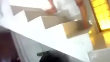 Southindian Aunty allow to filmed her NUDE BODY in home