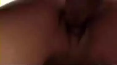 As soon as the guy is licking her pussy she was...