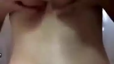 Exclusive- Cute Look Desi Girl Showing Her Boobs