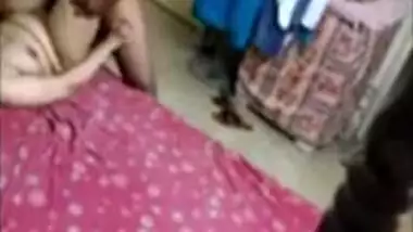 Cheating MILF wife getting fucked by local stud. Caught Desi sex on