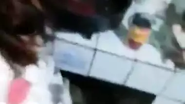 Asian maid kitchen XXX