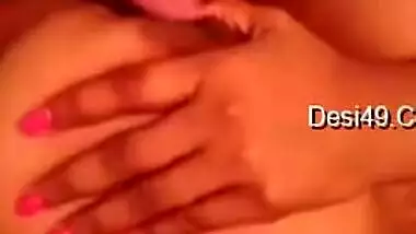Today Exclusive- Horny Nri Girl Sucking Her Boobs And Shows Wet Pussy