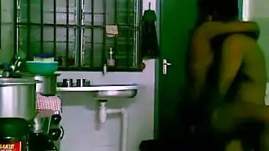 Husband fuck wife's sister in kitchen