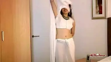 She walks out and stands above you and asks do...
